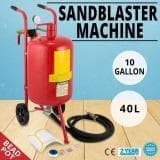 Sandblæser-sæt 10Gal gryde - 125 PSI tryk, stålkonstruktion, ergonomisk design