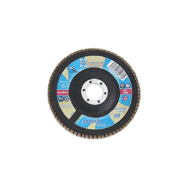 Platt zirkonium klaffskiva 125mm korn 40 HÄNGARE 150035