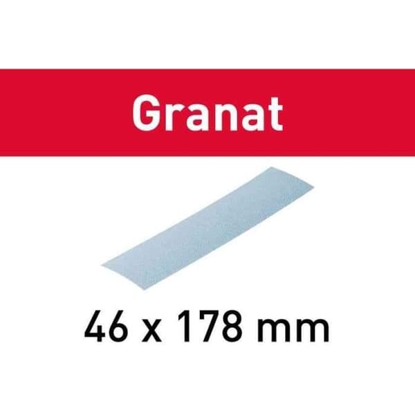 Set med 10 Granat STF slipmedel 46x178mm P180 GR/10 FESTOOL 204279