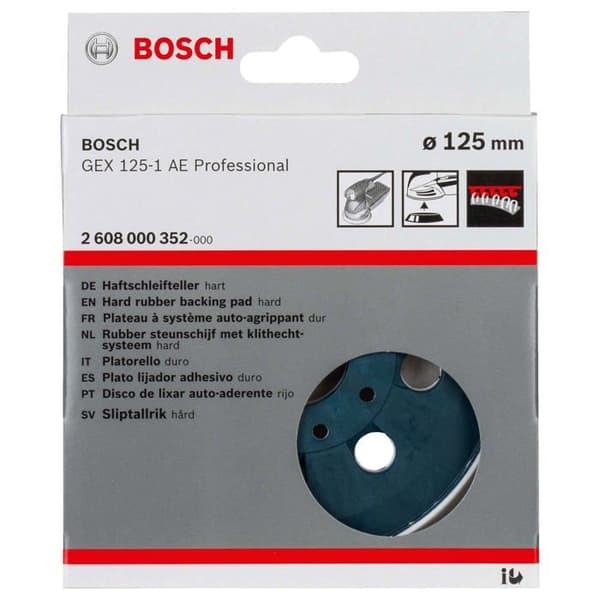 Slipplatta - BOSCH - 2608000352 - Ø125mm - Skum - Blå