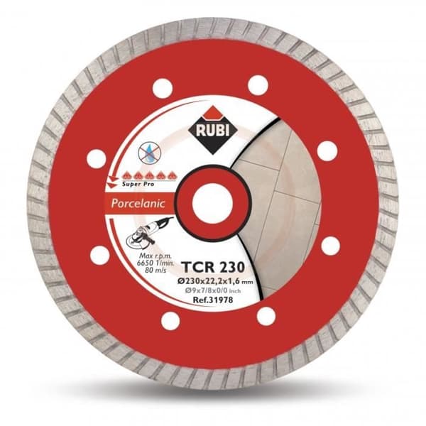 Diamantskiva - RUBI - TCR - 115mm & 125mm - Hög hastighet - Kvalitetsslipning