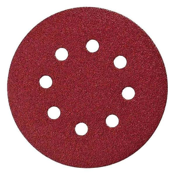 Avfallshantering -Makita - Slipskiva 125 mm och 8 hål - Korn: 100