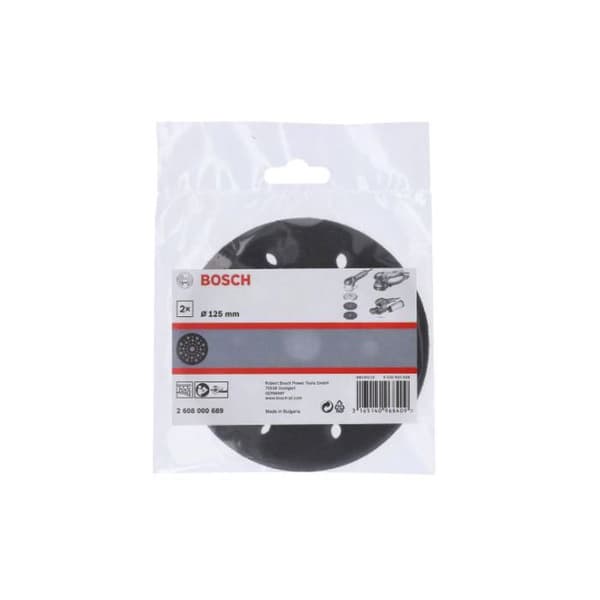 Slipande pad - BOSCH - 2608000689 - Diameter 125mm - Pack om 2 - Perforerad