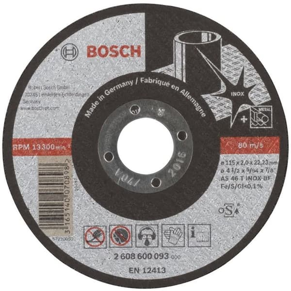 Skärskiva - Bosch - 2608600093 - 115 mm - Aluminiumoxid - 1 st.