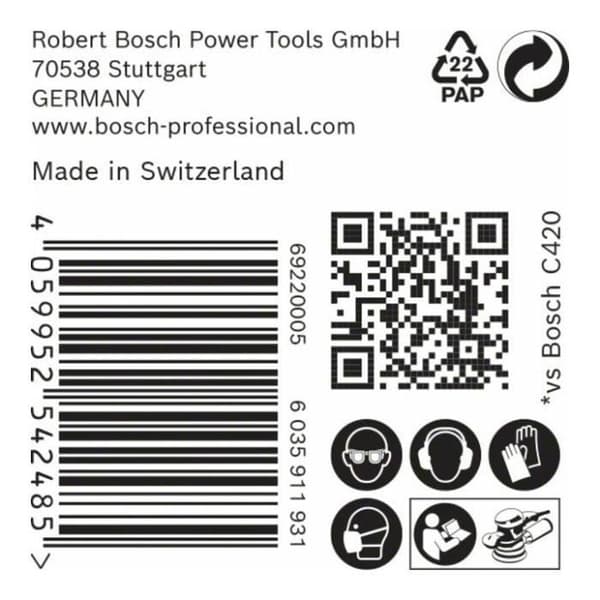 C470 Expert D 125mm G80 slipskivor - BOSCH - 2608900910