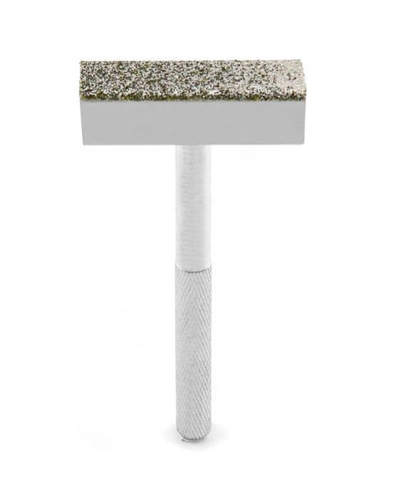 Qwork - WD6040 - 3 st diamantslipskivor med halkfritt handtag för slipning av gradningsskivor, huvud 45 x 10 mm