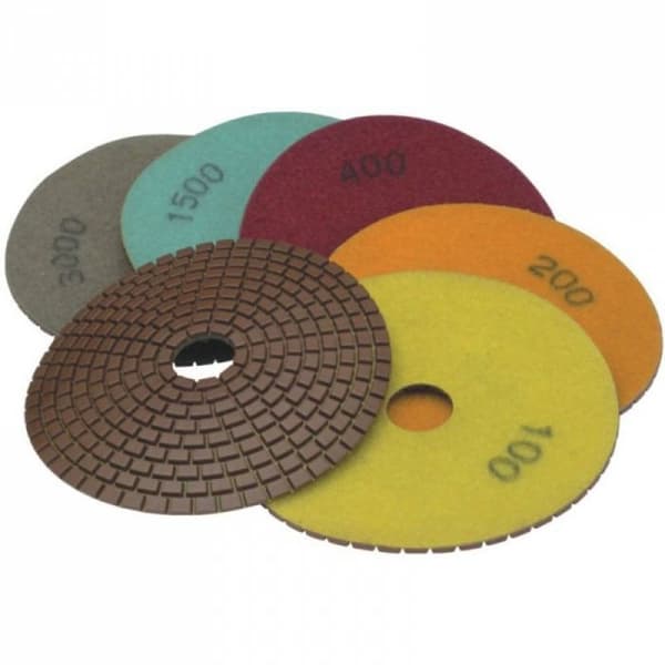 Slipatsskiva Dedra - H12G0080 - Poleringsskiva 125 mm korn 80 diamant flexibel ()