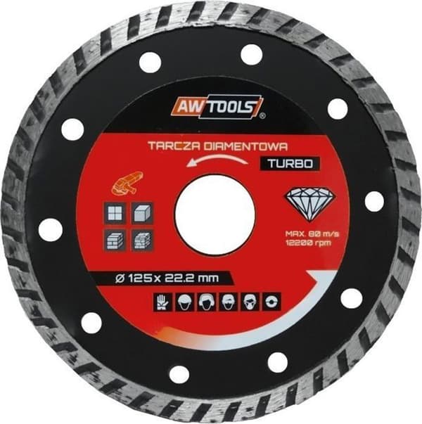 Abrasivskiva Awtools - AW47125 - Diamantskiva Turbo 125 x 22,2 mm ()