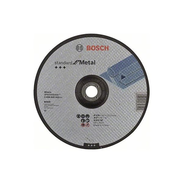 Kapskiva - BOSCH - 230x3,0 mm - Metaller - Offsetnav - Hastighet 80 m/s
