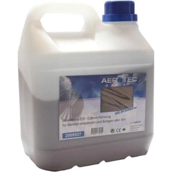 Sandblast sand - AEROTEC - 2009527 - 1,5 l - Hög kvalitet - Idealisk för ytbehandling