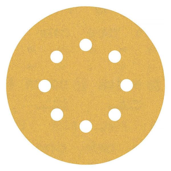 Slippapper - BOSCH - 50 papper - Ø125mm - Korn 180 - Excentrisk slipmaskin 8T