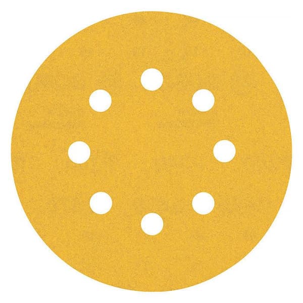 Slippapper - BOSCH - 50 papper - Ø125mm - Korn 180 - Excentrisk slipmaskin 8T