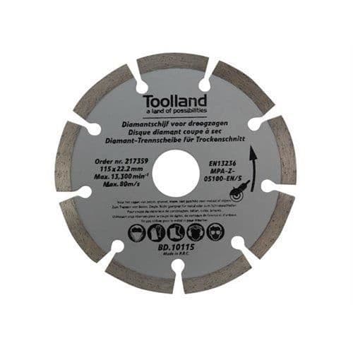 Diamantsskiva - Ej specificerad - 125 mm - Segmenterad - Torr kapning - Max RPM 13500t/min