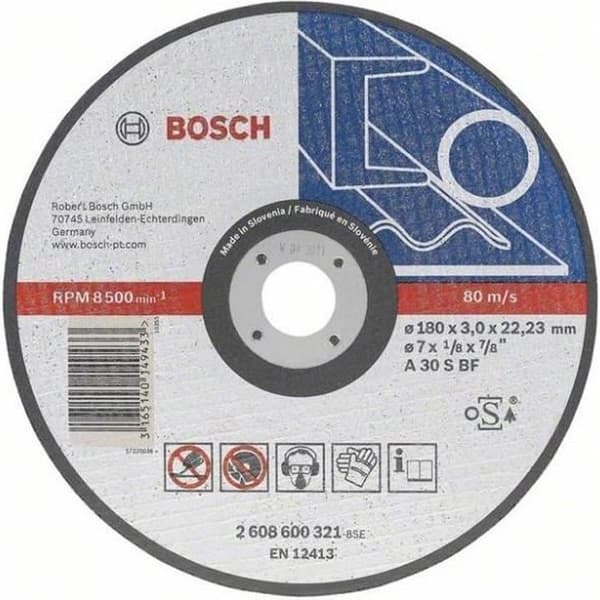 BOSCH Metallkapskiva med intryckt centrum - 230x3 mm