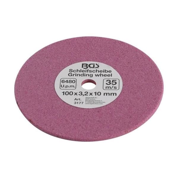 Slipskiva - Art. 3180 - 100 x 3,2 x 10 mm - Rosa - 1 skiva - 70 g