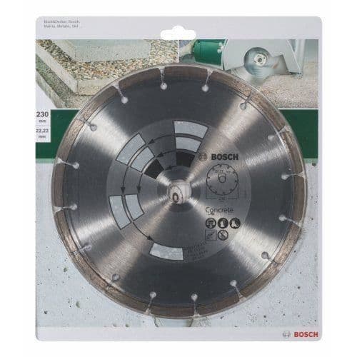 Bosch 2609256415 Diamantsegmenterad kapskiva specialbetong för 230 mm slipmaskin