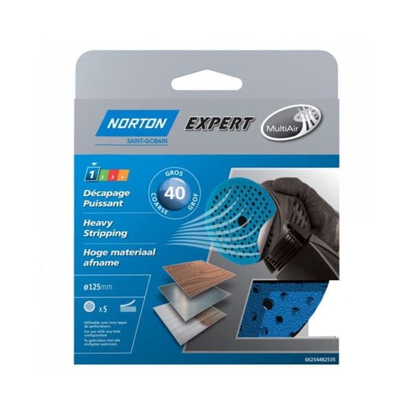 5 DISC PEX GRIP EXPERT 125-G40 Norton