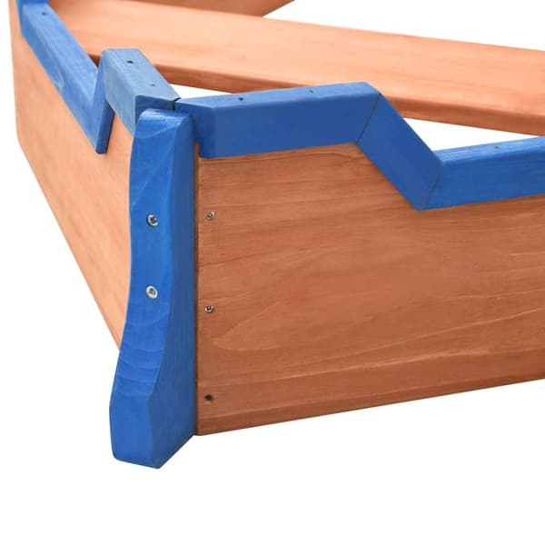 vidaXL sandkasse piratskib 190x94,5x101 cm fyrretræ