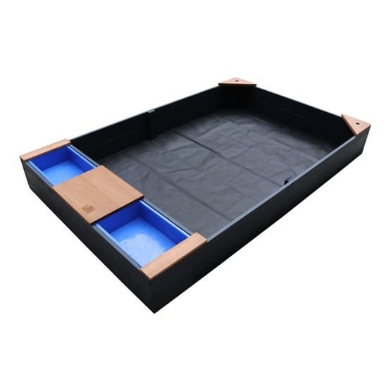 Axi - Sandlåda - Kelly Med Lådor - Antracit/Brun