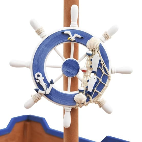 Sandlåda Piratskepp Furu 190X94,5X136 Cm