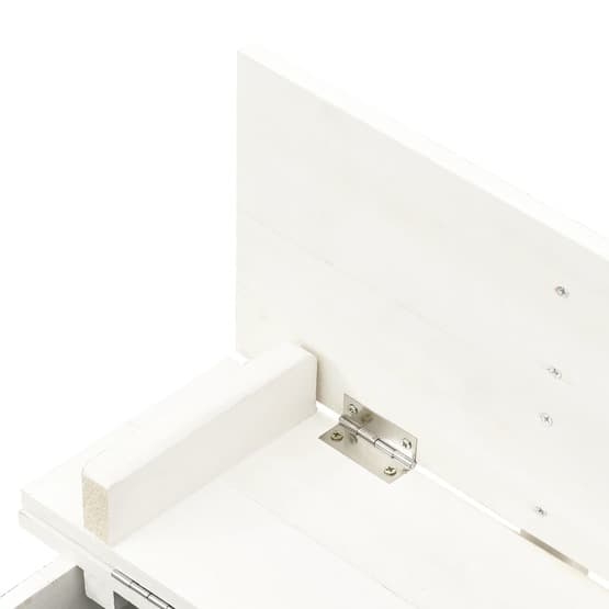 Sandlåda Granträ Vit 95X90X15 Cm