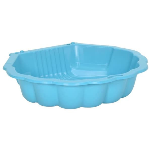 vidaXL Sandkasser 2 stk blå 77x87x21 cm plast