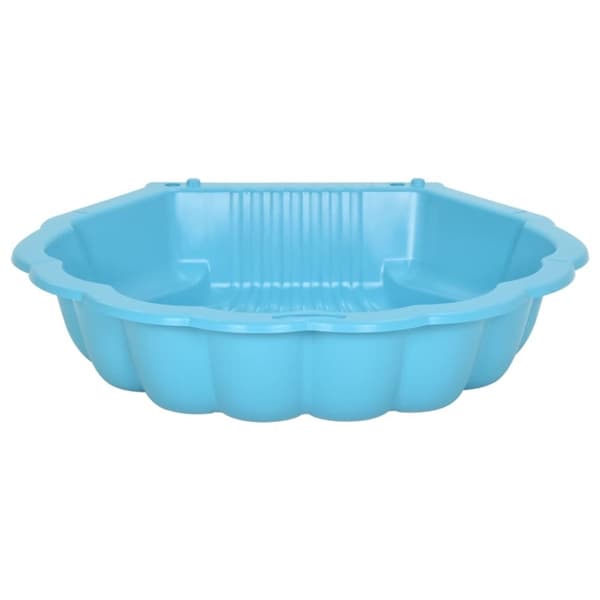 vidaXL Sandkasser 2 stk blå 77x87x21 cm plast