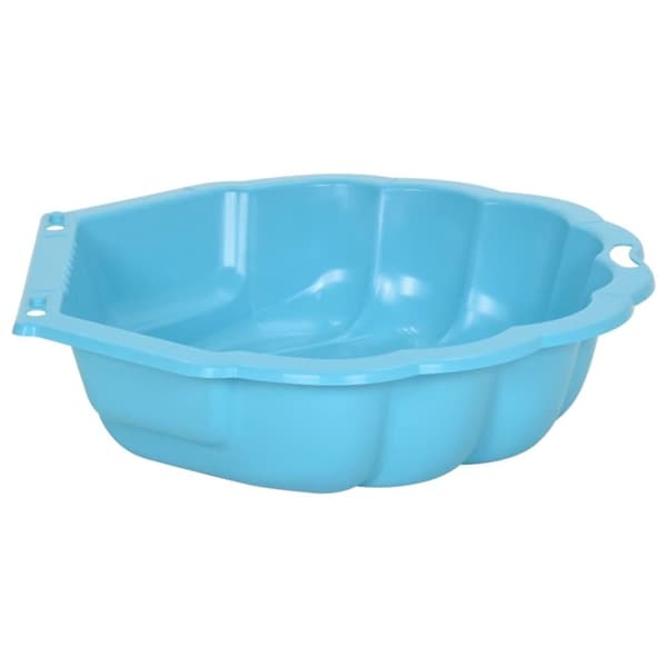 vidaXL Sandkasser 2 stk blå 77x87x21 cm plast