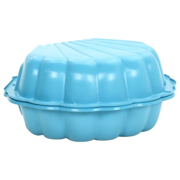 vidaXL Sandkasser 2 stk blå 77x87x21 cm plast