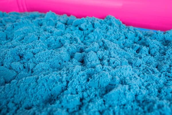 Sandlåda med Magisk Sand - Torkar inte ut