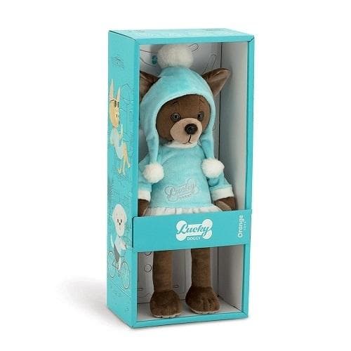 Kram Lucky Kiki i en mössa med Pompoms 38 cm #T1