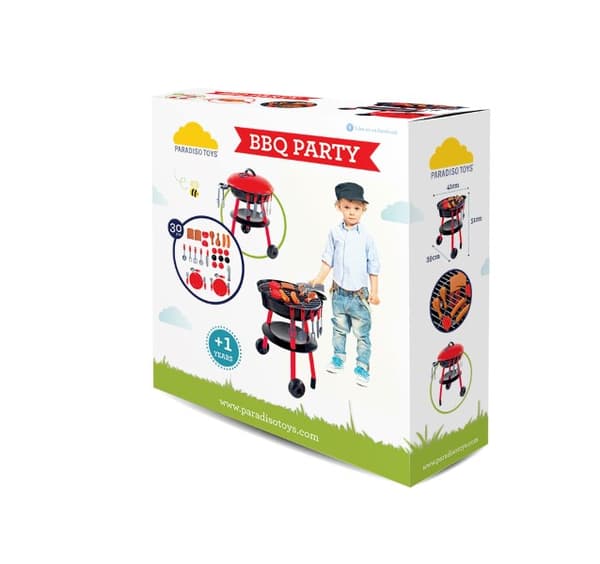 BBQ Grill fest set till barn m/25 st. tillbehör