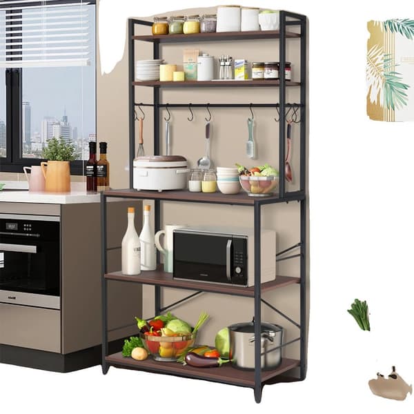 Köks Bakers Rack, 5-Hyllig Förvaringshylla, Fristående