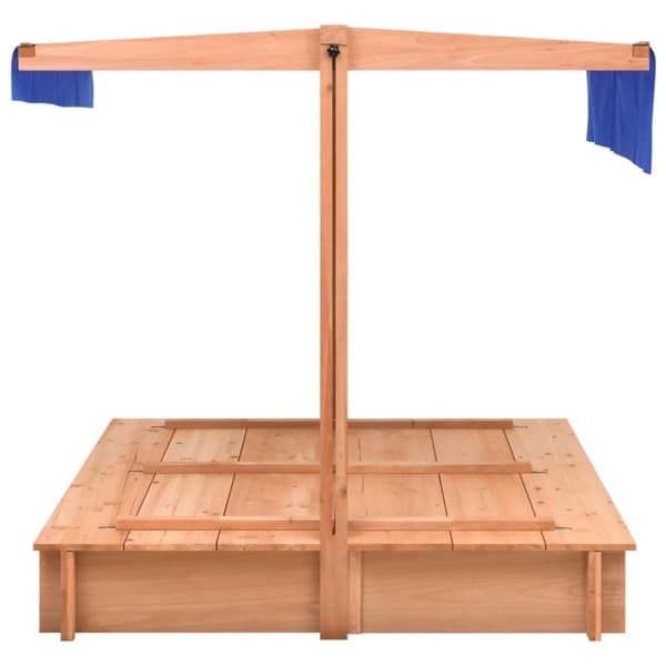 sandkasse med tag 112x112x112 cm fyrretræ