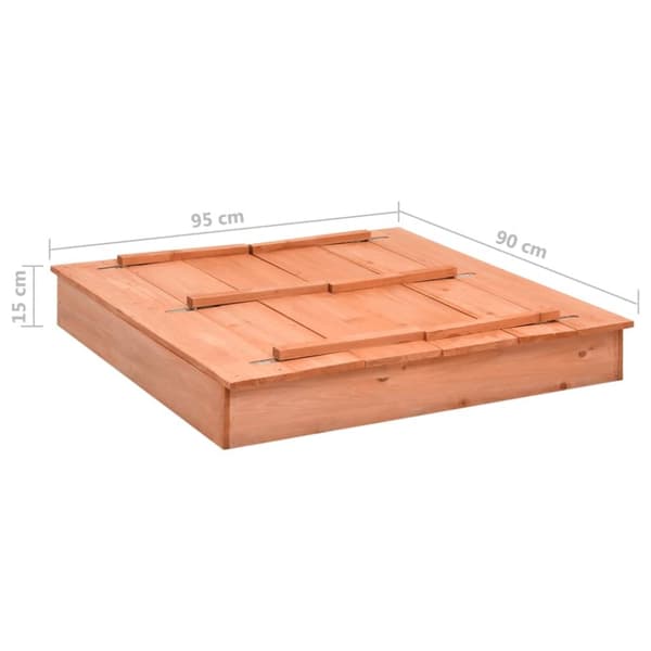 sandkasse 95x90x15 cm fyrretræ