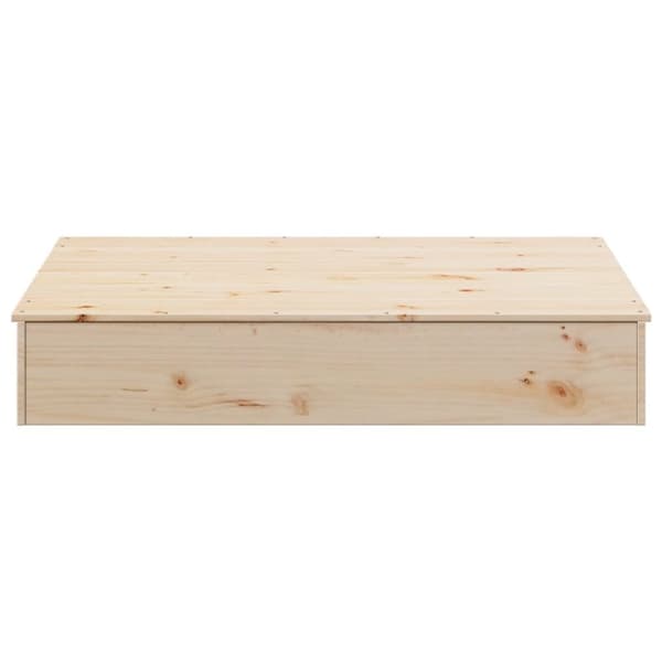 vidaXL Sandlåda med Lock 111x111x19,5 cm massiv furu -  Sandlådor