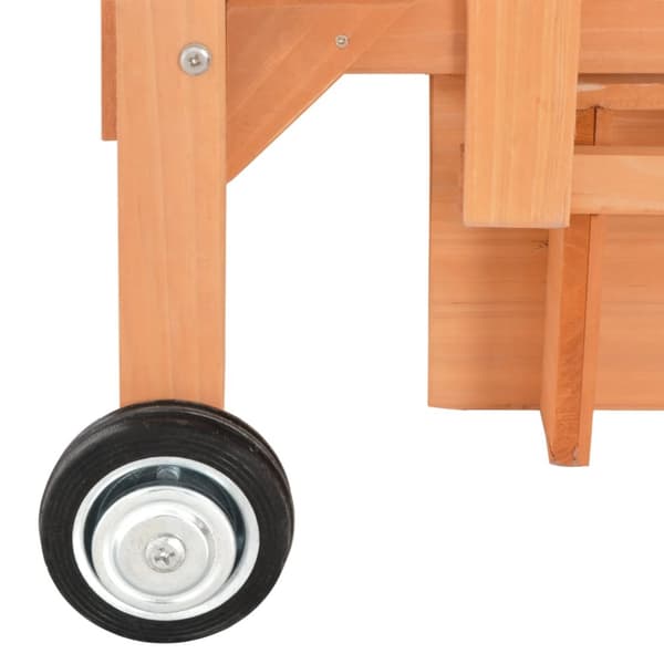 The Living Store Lekstuga med sandlåda granträ blå UV50 -  Sandlådor