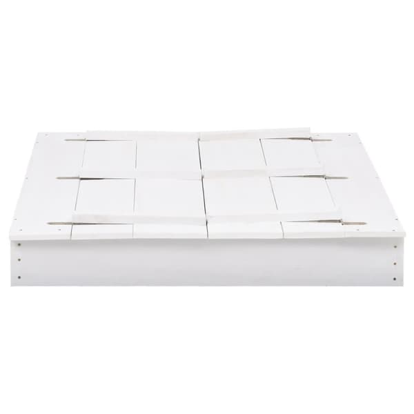 Sandlådor - Living Sandlåda granträ vit 95x90x15 cm