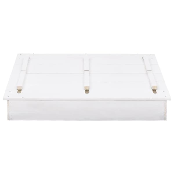 Sandlådor - Living Sandlåda granträ vit 95x90x15 cm