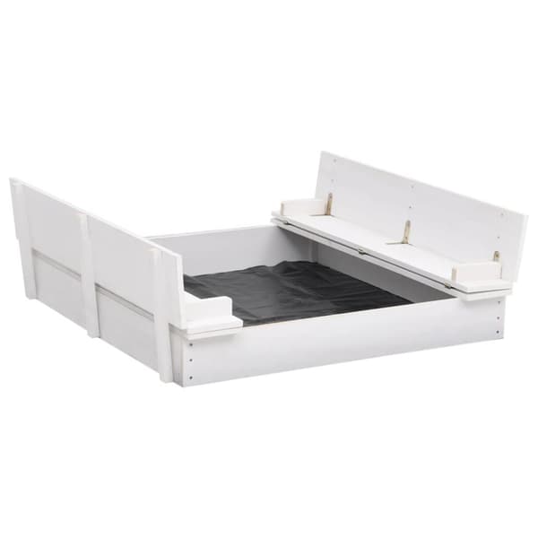Sandlådor - Living Sandlåda granträ vit 95x90x15 cm