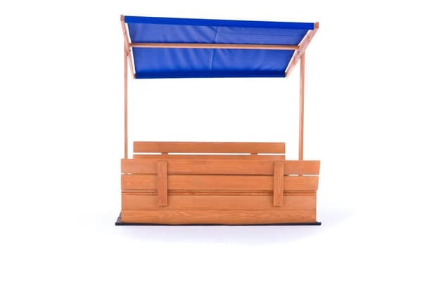 120x120 cm Justerbar Taklåda med Fällbara Bänkar - Certifierad Tall av Hög Kvalitet