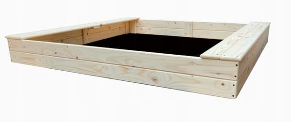 TRÄSANDLÅDABÄNKAR 150x150x20cm MASSIV