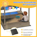 Miniatyrbillede 5 af 9: Sandkasse med tag, 124x116x146 cm, Grå