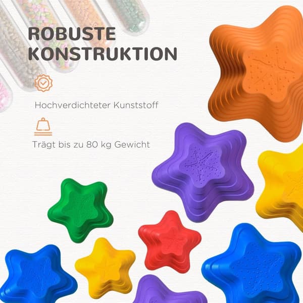 Balanceringssten til børn, 23x23x4 cm, 33x33x7.5 cm, 36.5x36.5x16 cm, Flere farver
