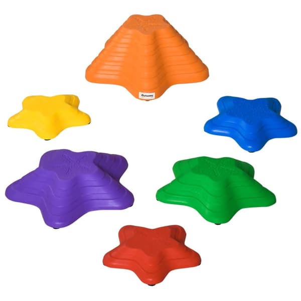 Balanceringssten til børn, 23x23x4 cm, 33x33x7.5 cm, 36.5x36.5x16 cm, Flere farver