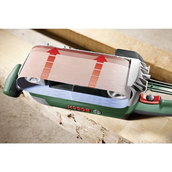 Bosch Home and Garden PBS 75 AE-Set 06032A1101 Bandslip inkl. Tillbehör, inkl. väska 750 W 76 x 165 mm