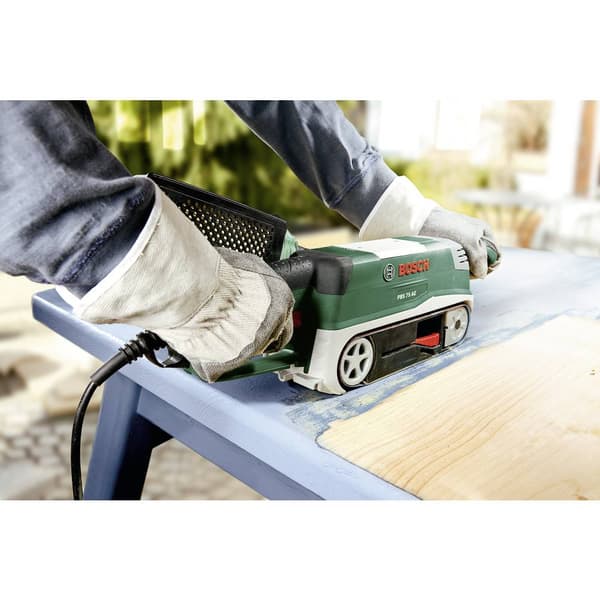 Bosch Home and Garden PBS 75 AE-Set 06032A1101 Bandslip inkl. Tillbehör, inkl. väska 750 W 76 x 165 mm