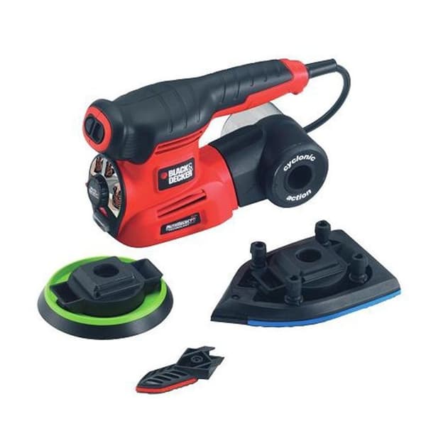 BLACK & DECKER KA280K - 4 i 1 multislipmaskin - 220 W - 230 V - Röd och svart