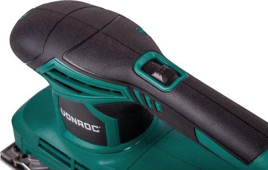 VONROC Planslip 240W | Inkl. dammupptagning och 12 slippapper