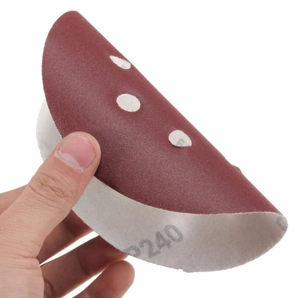 25 st 5" 8 hål 220 grits slipskivor slipande sandpapper orbital pads